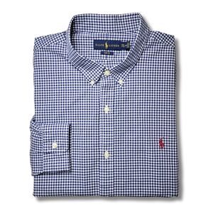 Ralph Lauren Gingham Navy Slim Fit Button Down